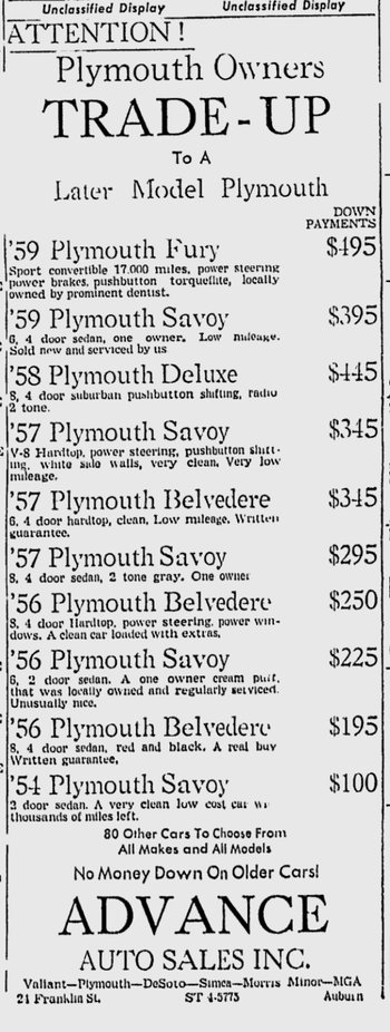 Trade up - Lewiston evening journal - Nov 10, 1960.jpg